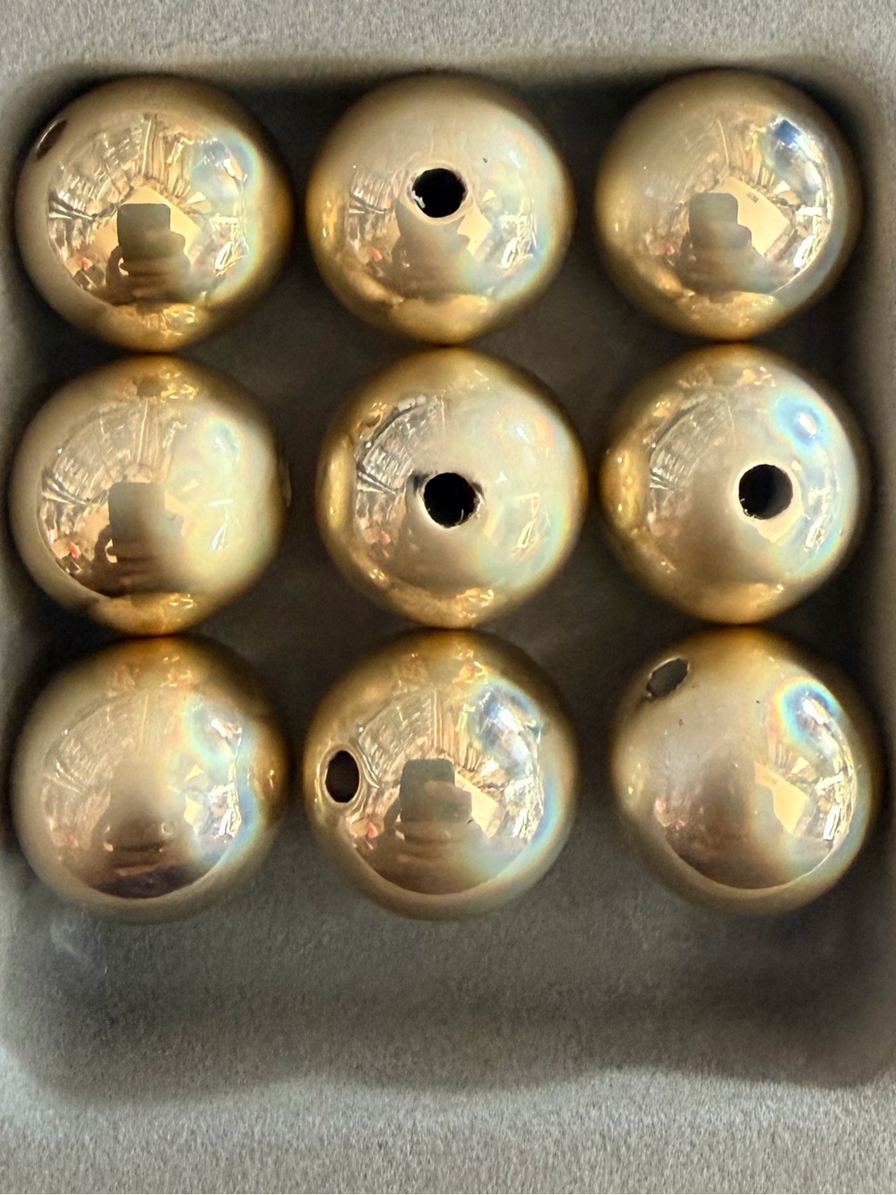 #8131 4 Pack Laser Beads - 16mm for Beadable Items - Color Shown